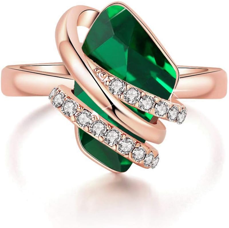 Emerald open ring