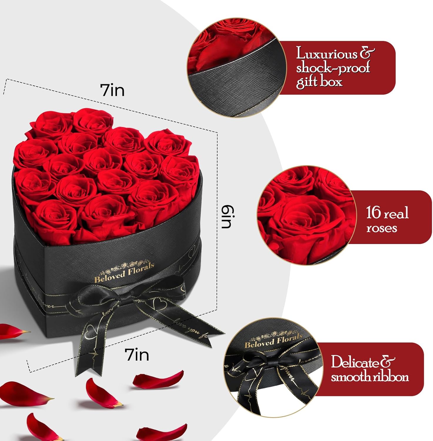 Preserved Flowers Rose Birthday Gifts for Women Her Mom Wife Girlfriend Grandma on Valentines - Image 3