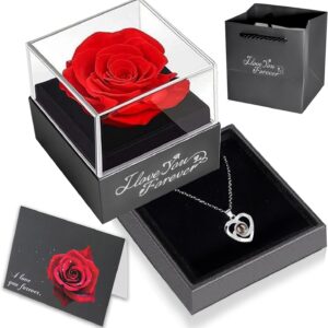 Rose Box Flower + Necklace