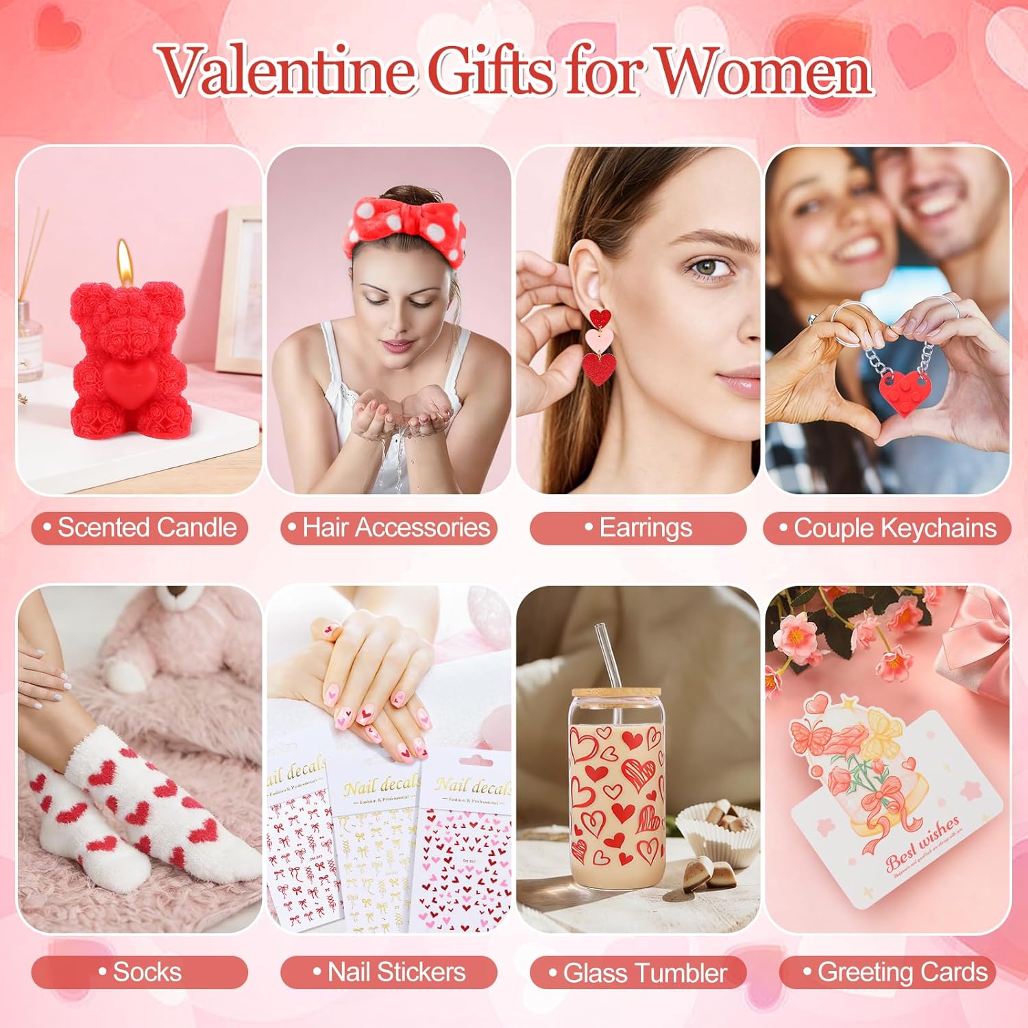 | Valentines Day Gifts for Her Basket - 11Pcs Valentines Basket for Women - Image 5
