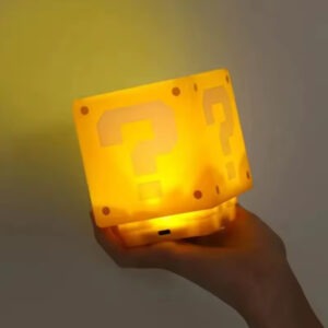 LED Question Mark Brick Night Light With Music and USB Charging