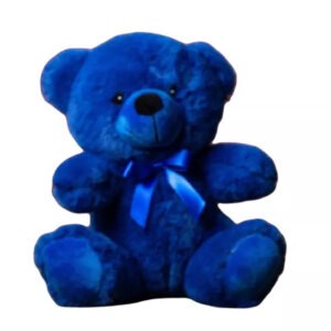 6 Inch Dark Royal Blue Plush Teddy Bear