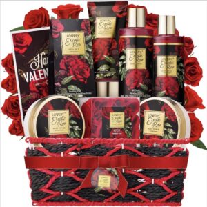 17 Pcs Set Rose Valentine's Day Gift Basket for Her