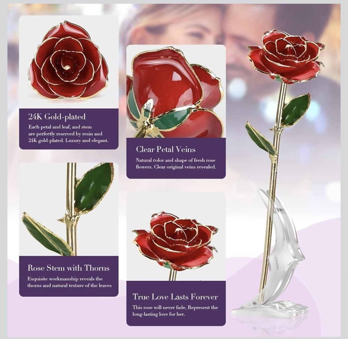 Gold Dipped Rose - Image 4