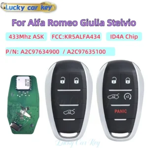 smart Car Remote Key Romeo Giulia Stelvio 2017 2018 2019 2020 2021 2022