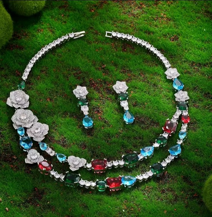 Cubic Zirconia Bridal Wedding Jewelry - Image 4