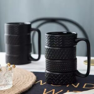 500Ml Tire Shaped Ceramic Coffee Mug