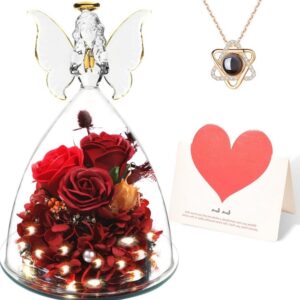 Premium Glass Flower + Necklace