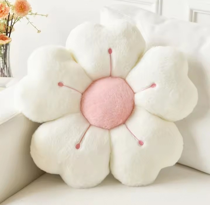 Plush Daisy Flower Throw pillow - Image 7
