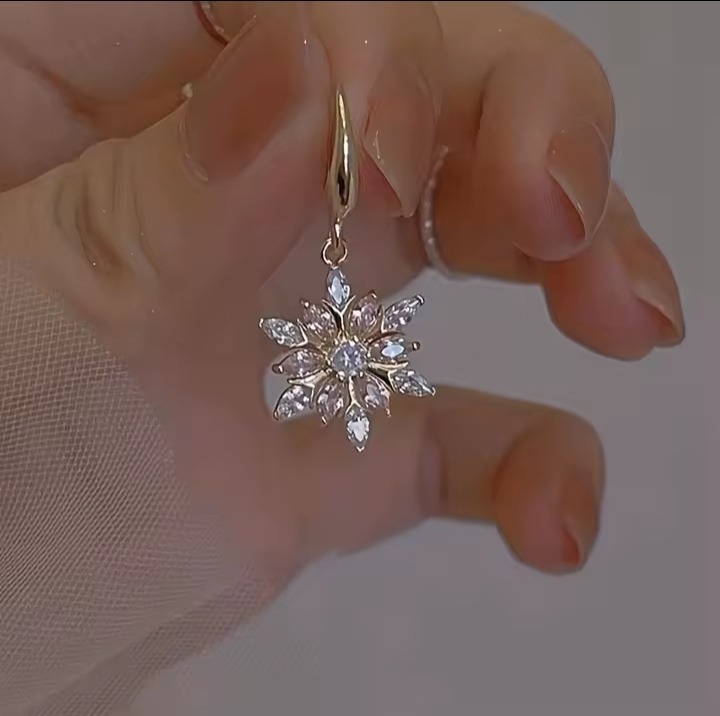 1Pair Snowflake Earring - Image 4