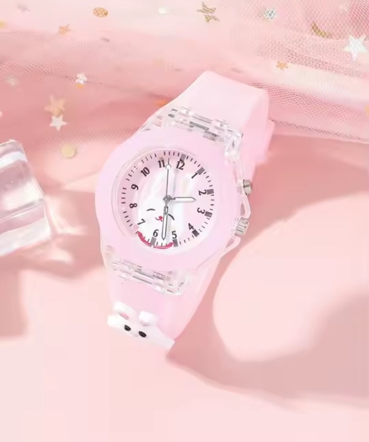 Cute Pink Rabbit Quartz Watch - Image 5