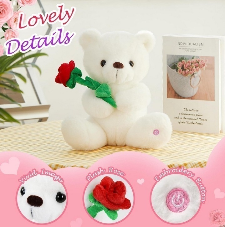 Teddy Bear With Rose - Image 4
