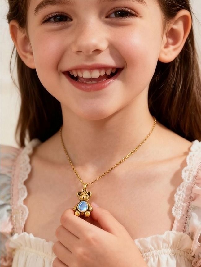 Cute Teddy Bear Necklace - Image 6