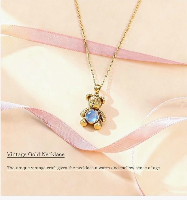 Cute Teddy Bear Necklace - Image 4
