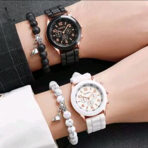 4PCS Couple Fashion Watches
