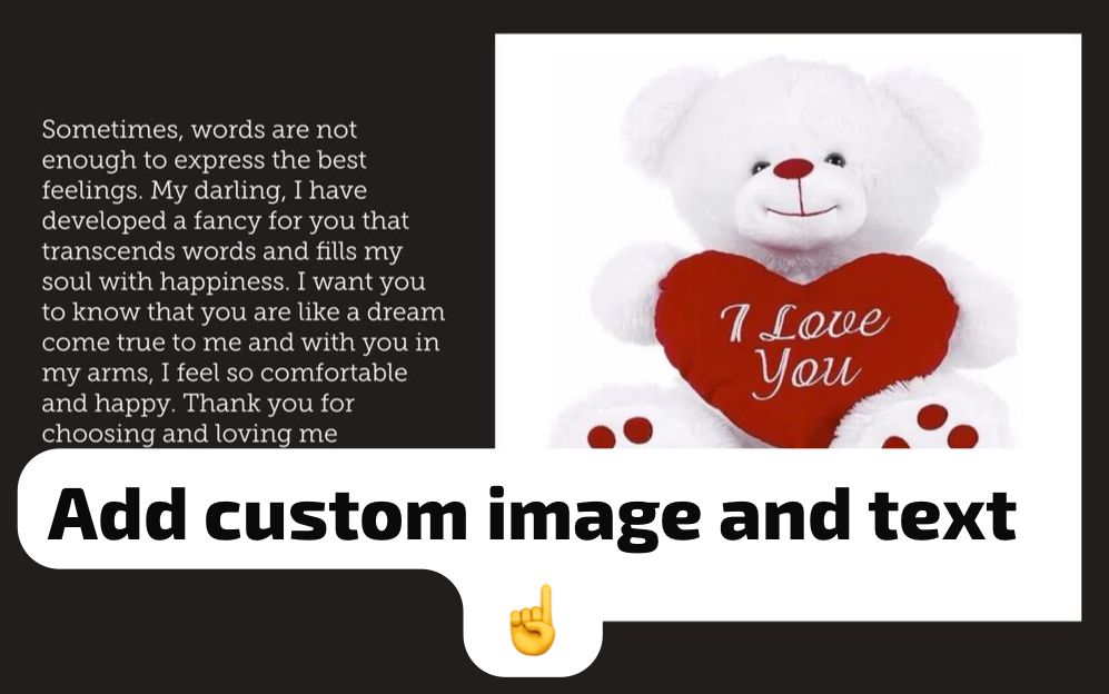 Personalized Love Card – Customizable Romantic Greeting Card